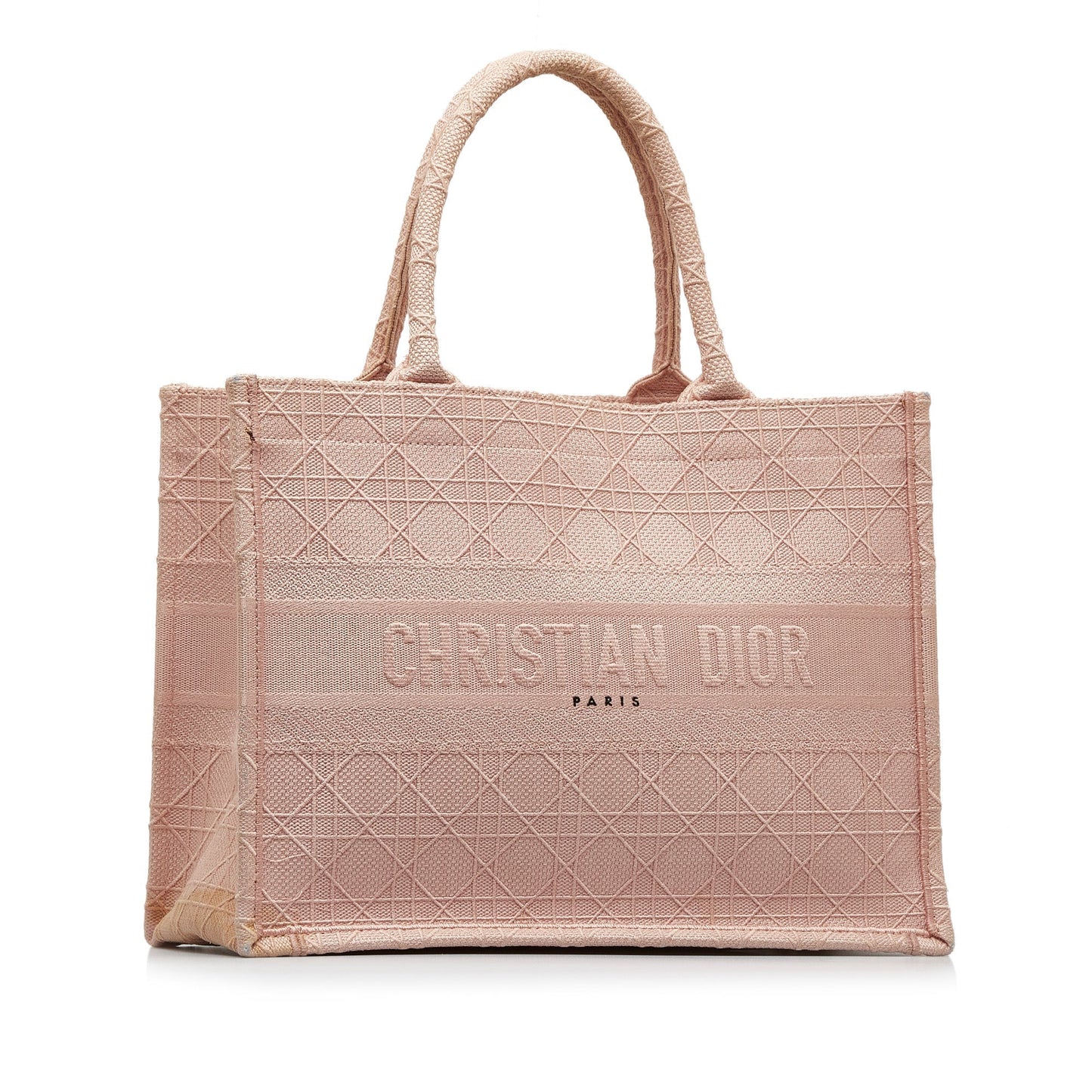 DIOR Medium Cannage Embroidered Book Tote Tote Bag
