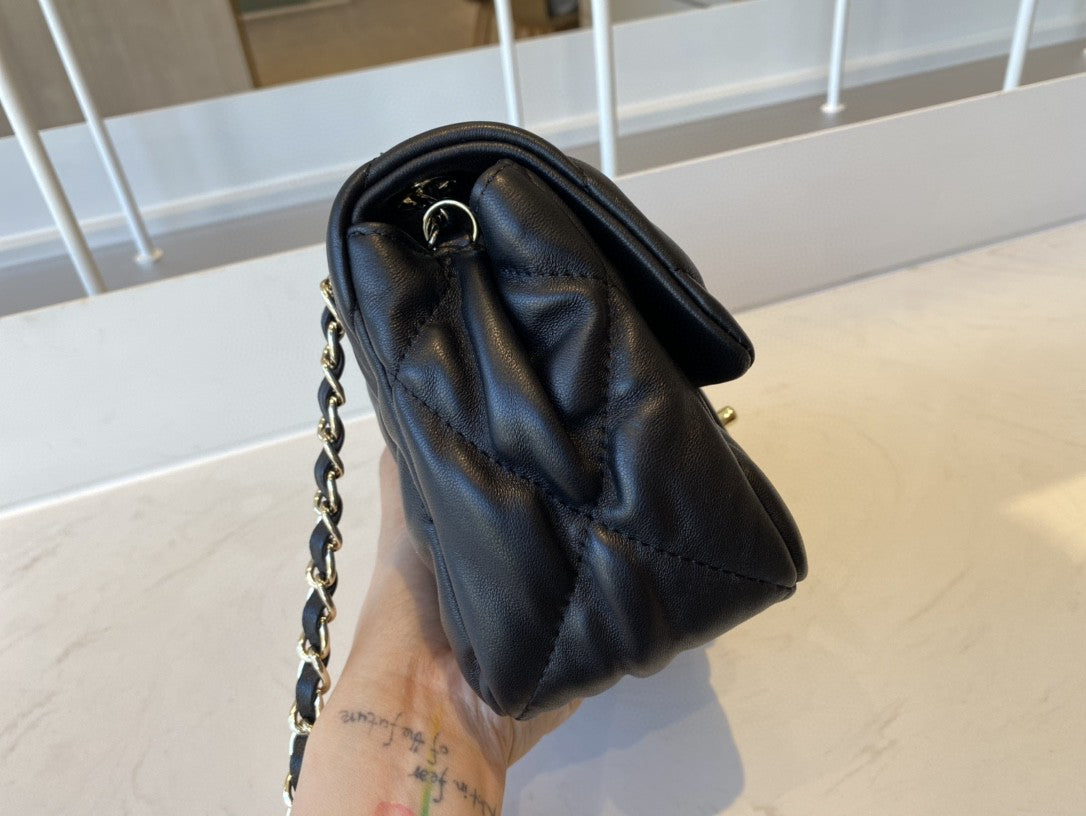 CHLSmall Top Qualityap Bag Gold Hardware Black For Women Handbags, Shoulder Bags 7.5in/19cm AS2232