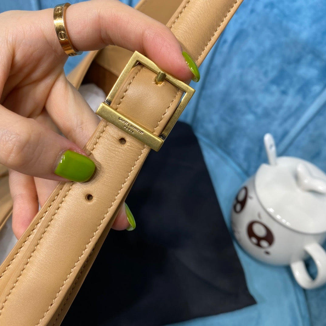 Top Quality Le 5 À 7 Hobo Bag In Smooth Beige For Women 9in/23cm YSL  6572282R20W9832