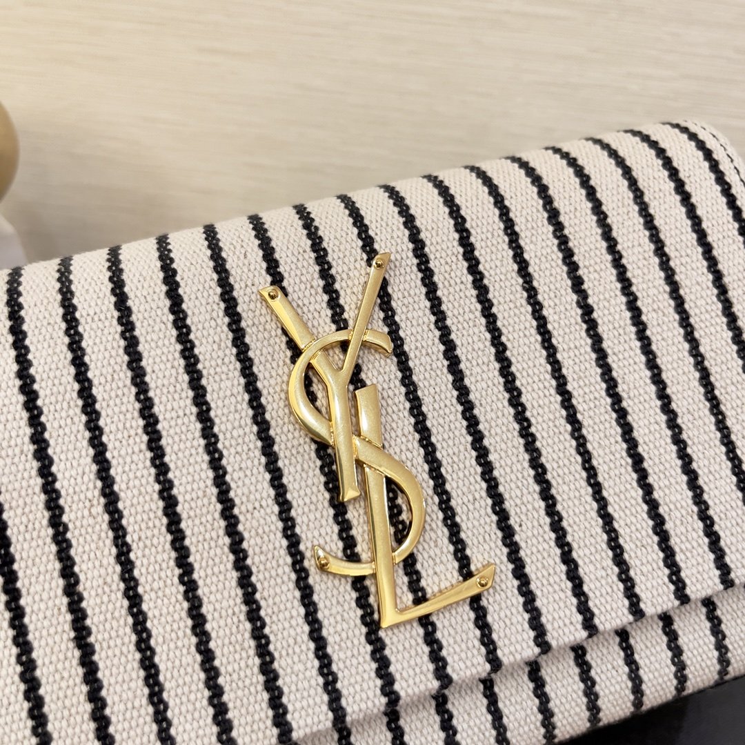 Top Quality Kate Small Chain Bag In Canvas For Women 7.9in/20cm YSL 469390FAACG9583