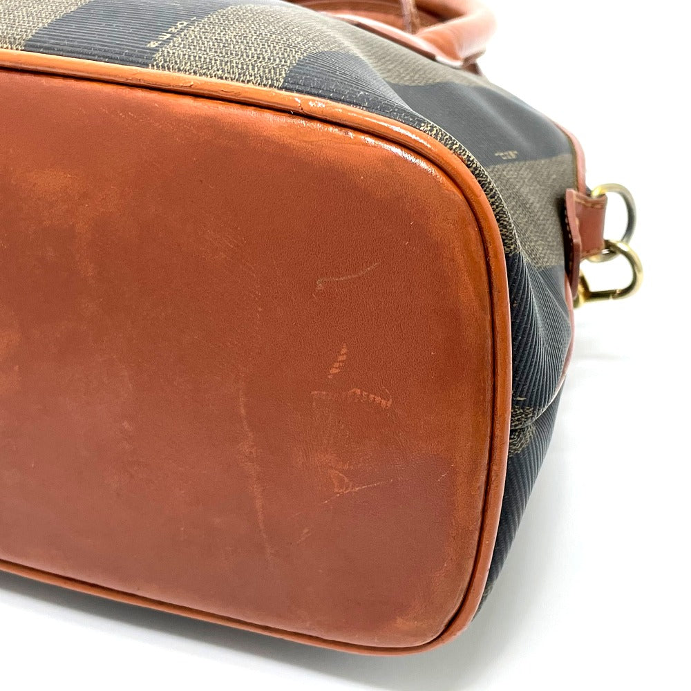 FENDI Handbag PVC / Leather Brown type Pecan Shoulder Women