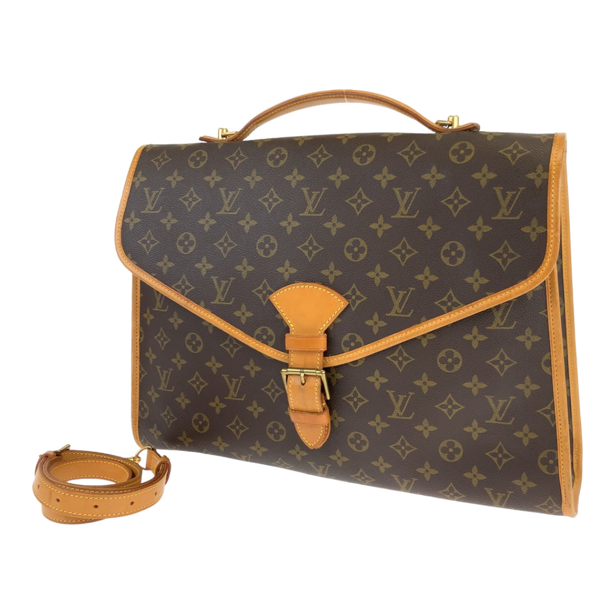 LOUIS VUITTON Business bag M51120 PVC Brown Business Bag 2way Crossbody Shoulder Bag Unisex Monogram Beverly MM mens  d