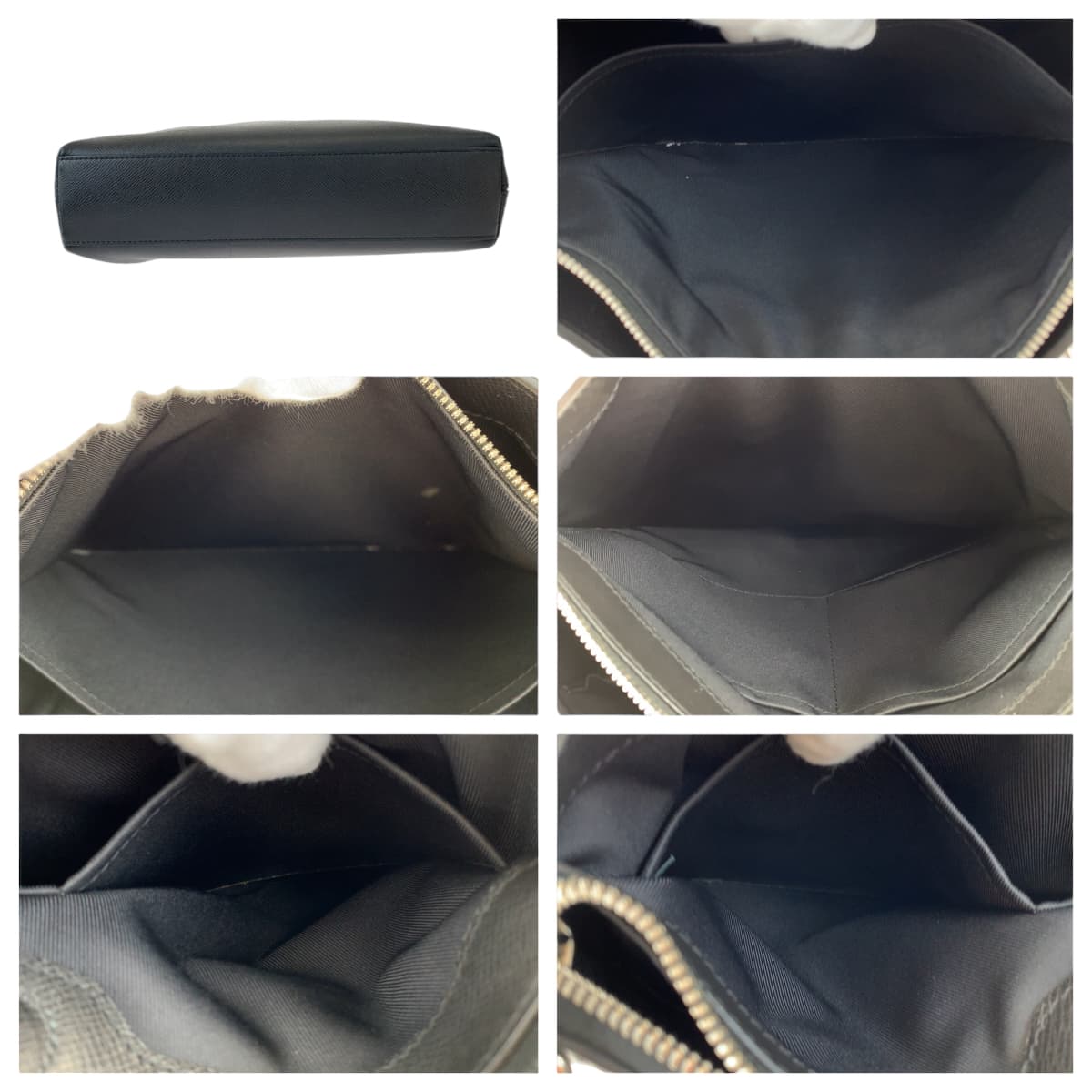 LOUIS VUITTON Business bag M33433 Taiga Noir black black Tote Bag Business bag Taiga Anton Tote mens  d