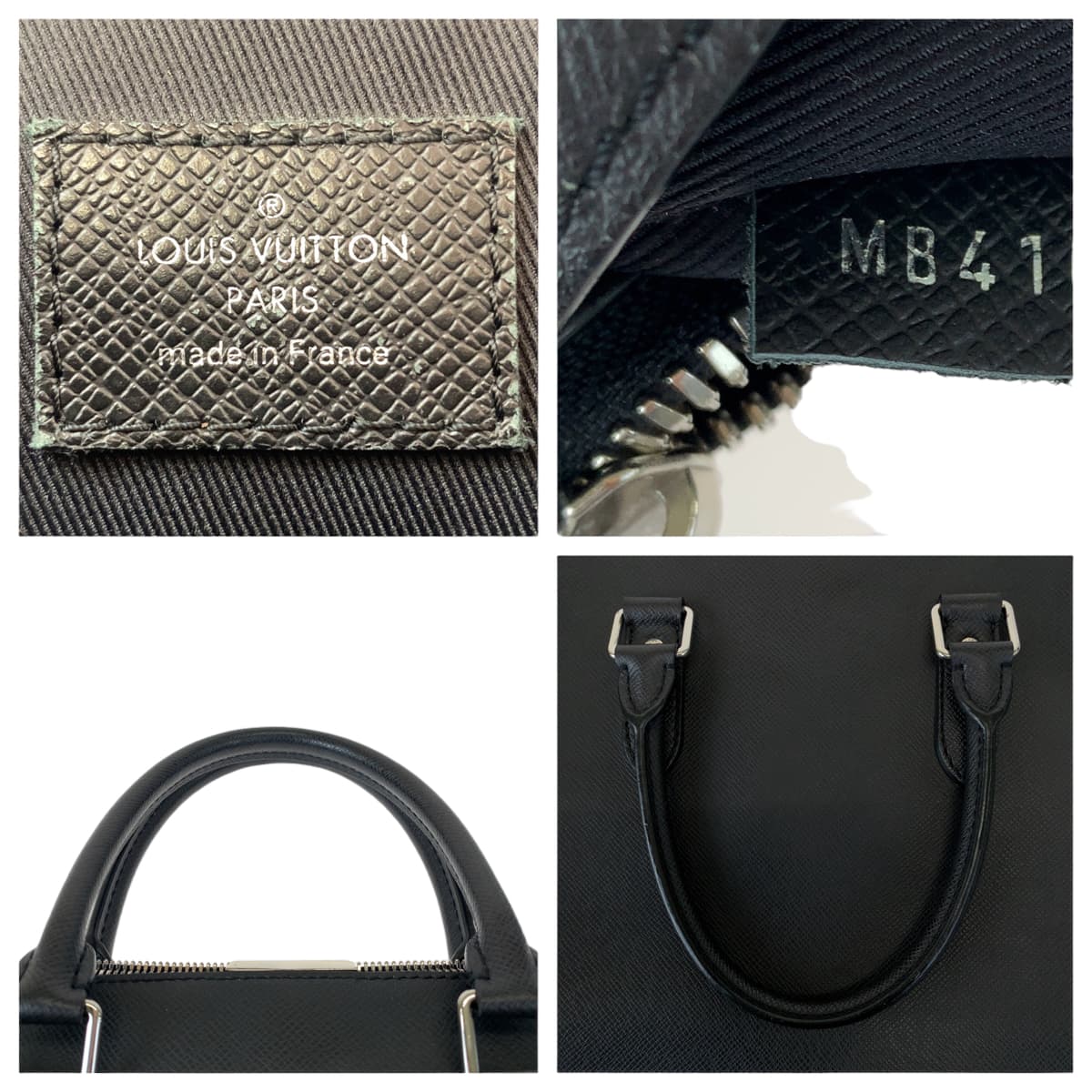 LOUIS VUITTON Business bag M33433 Taiga Noir black black Tote Bag Business bag Taiga Anton Tote mens  d