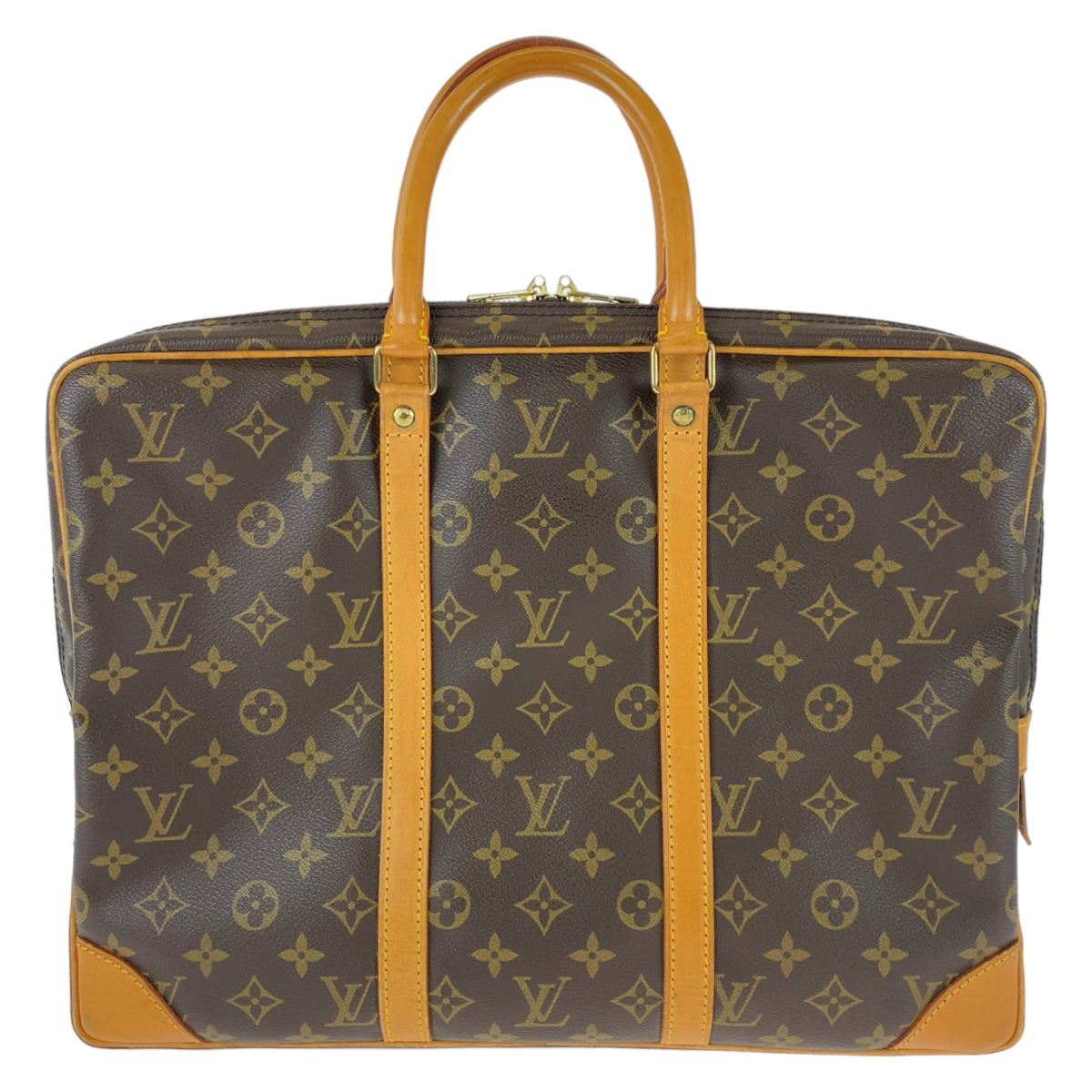 LOUIS VUITTON Business bag M53361 PVC, Leather Brown Beige Gold Metal Business bag, briefcase, A4 storage Monogram Porte Documan Voyagej mens  d