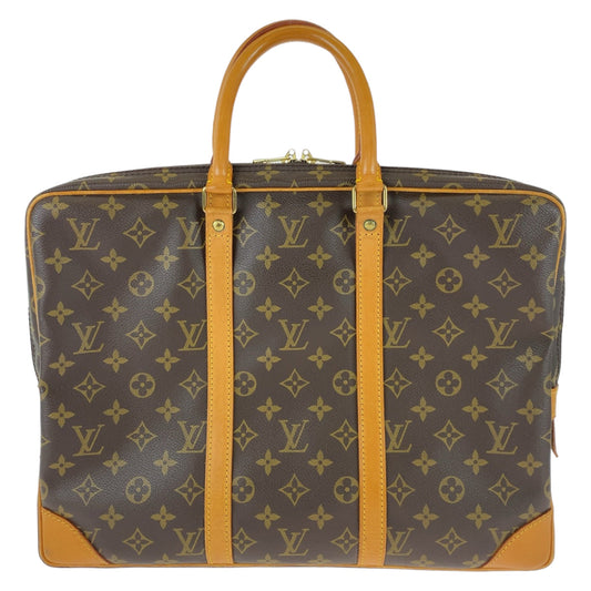 LOUIS VUITTON Business bag M53361 PVC, Leather Brown Beige Gold Metal Business bag, briefcase, A4 storage Monogram Porte Documan Voyagej mens  d
