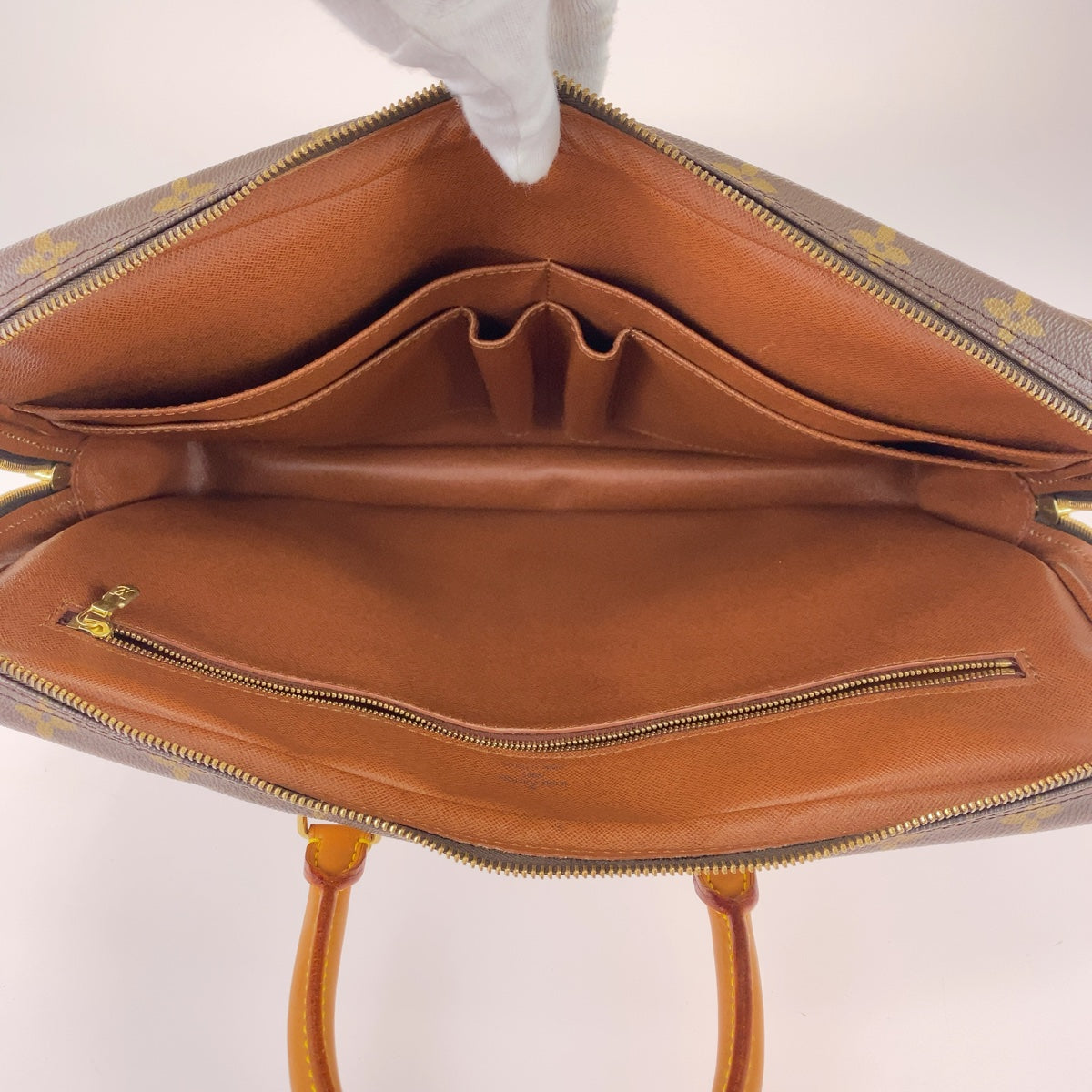 LOUIS VUITTON Business bag M53361 PVC, Leather Brown Beige Gold Metal Business bag, briefcase, A4 storage Monogram Porte Documan Voyagej mens  d