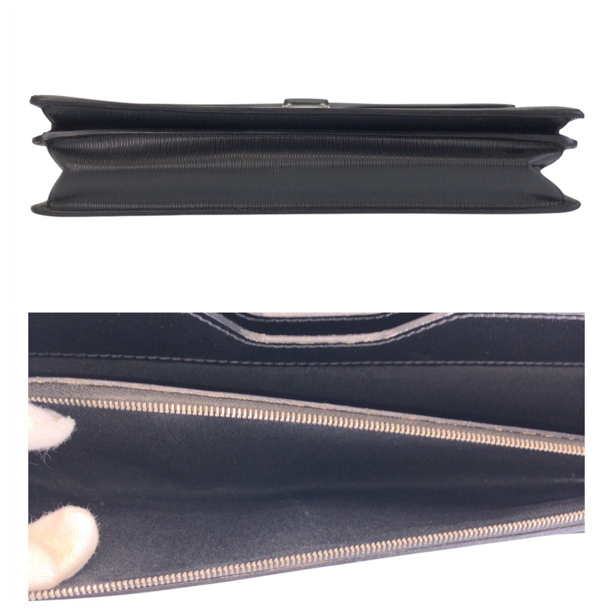 LOUIS VUITTON Business bag M54532 Epi Leather Noir Black SilverMetal Business bag briefcase Epi Robusto mens  d