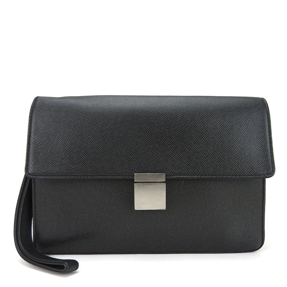 LOUIS VUITTON business bag M30782 Taiga black Selenga mens  d