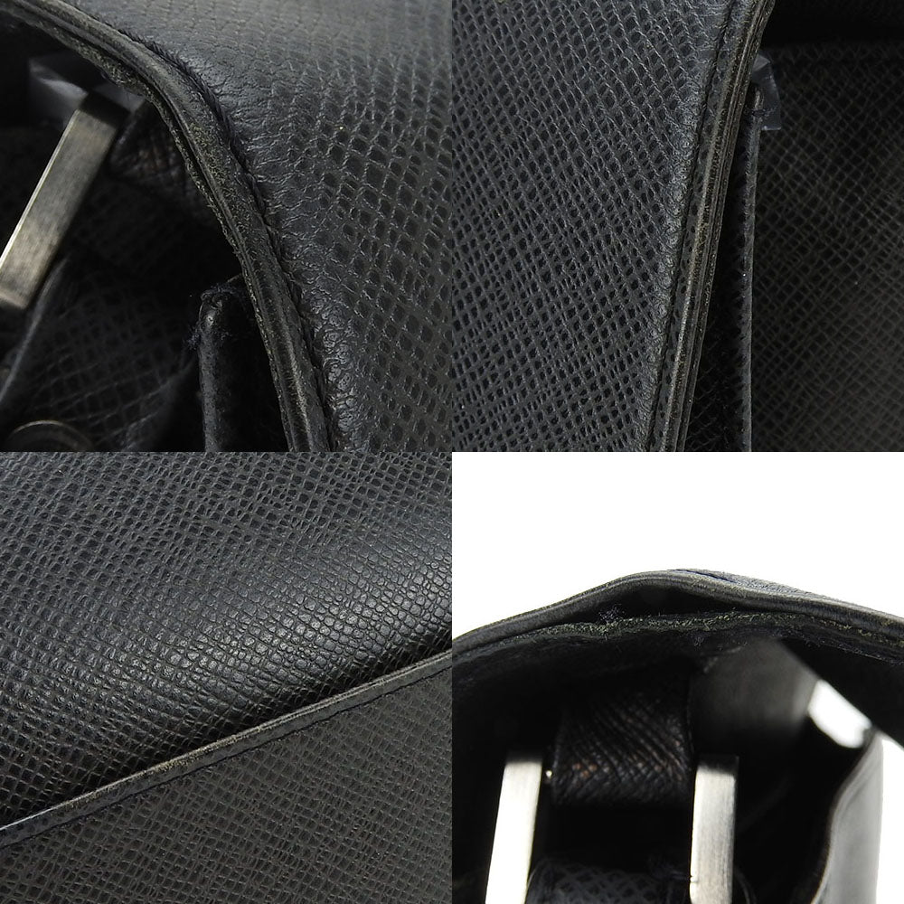 LOUIS VUITTON business bag M30782 Taiga black Selenga mens  d