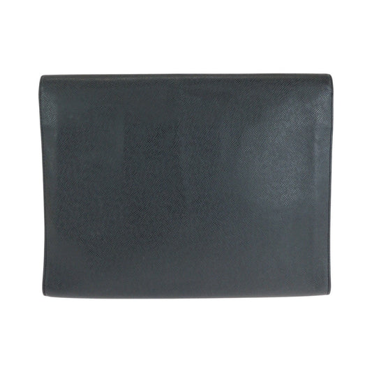 LOUIS VUITTON Business bag M31062 leather Ardoise Black SilverMetal Business bag briefcase Taiga Minuto mens  d