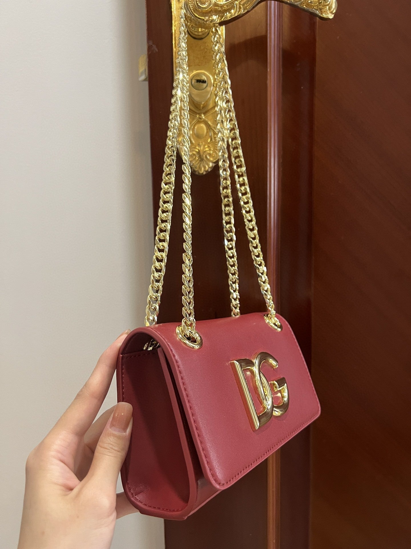 Top Quality Polished 3.5 Phone Bag Burgundy For Women 7.3in/19cm Top Quality