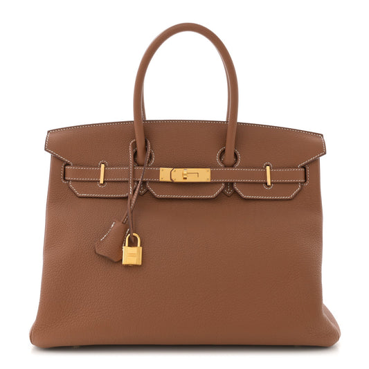 Hermes Togo Birkin 35 Gold