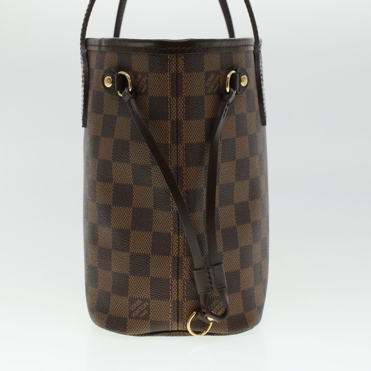 LOUIS VUITTON Damier Ebene Neverfull PM Tote Bag N51109 LV  44698