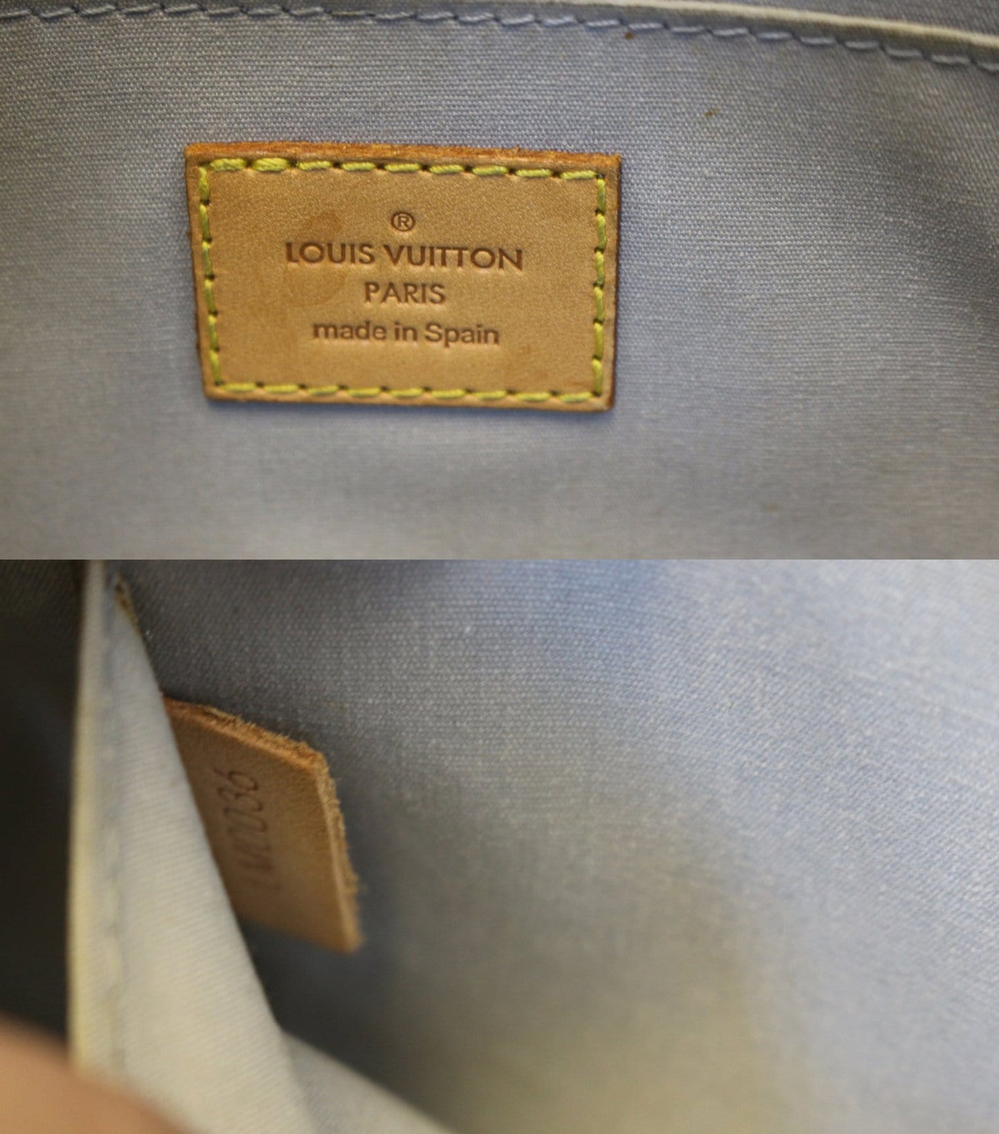 LOUIS VUITTON Cream Vernis Leather Roxbury Drive Shoulder Bag