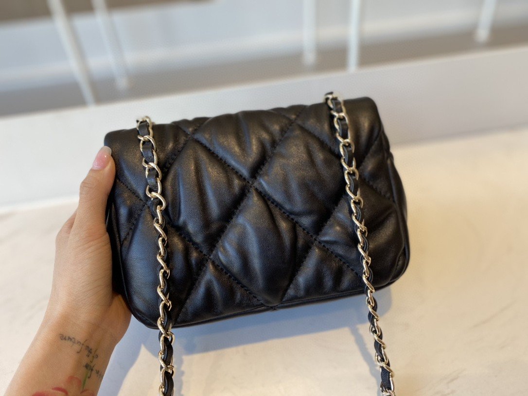 CHLSmall Top Qualityap Bag Gold Hardware Black For Women Handbags, Shoulder Bags 7.5in/19cm AS2232