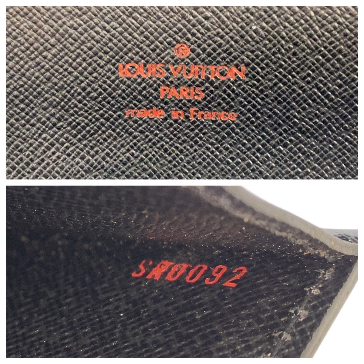 LOUIS VUITTON Business bag M54422 leather Black GoldMetal Business bag briefcase Epi Serviet Conseiller mens  d