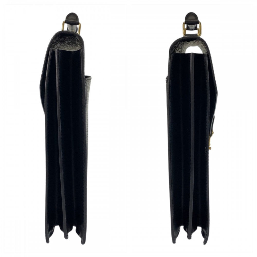 LOUIS VUITTON Business bag M54422 leather Black GoldMetal Business bag briefcase Epi Serviet Conseiller mens  d