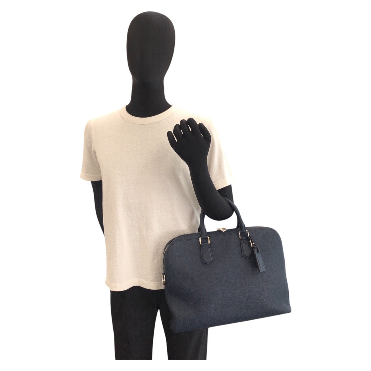 LOUIS VUITTON Business bag M41351 leather Navy Taurillon Clemence Victor