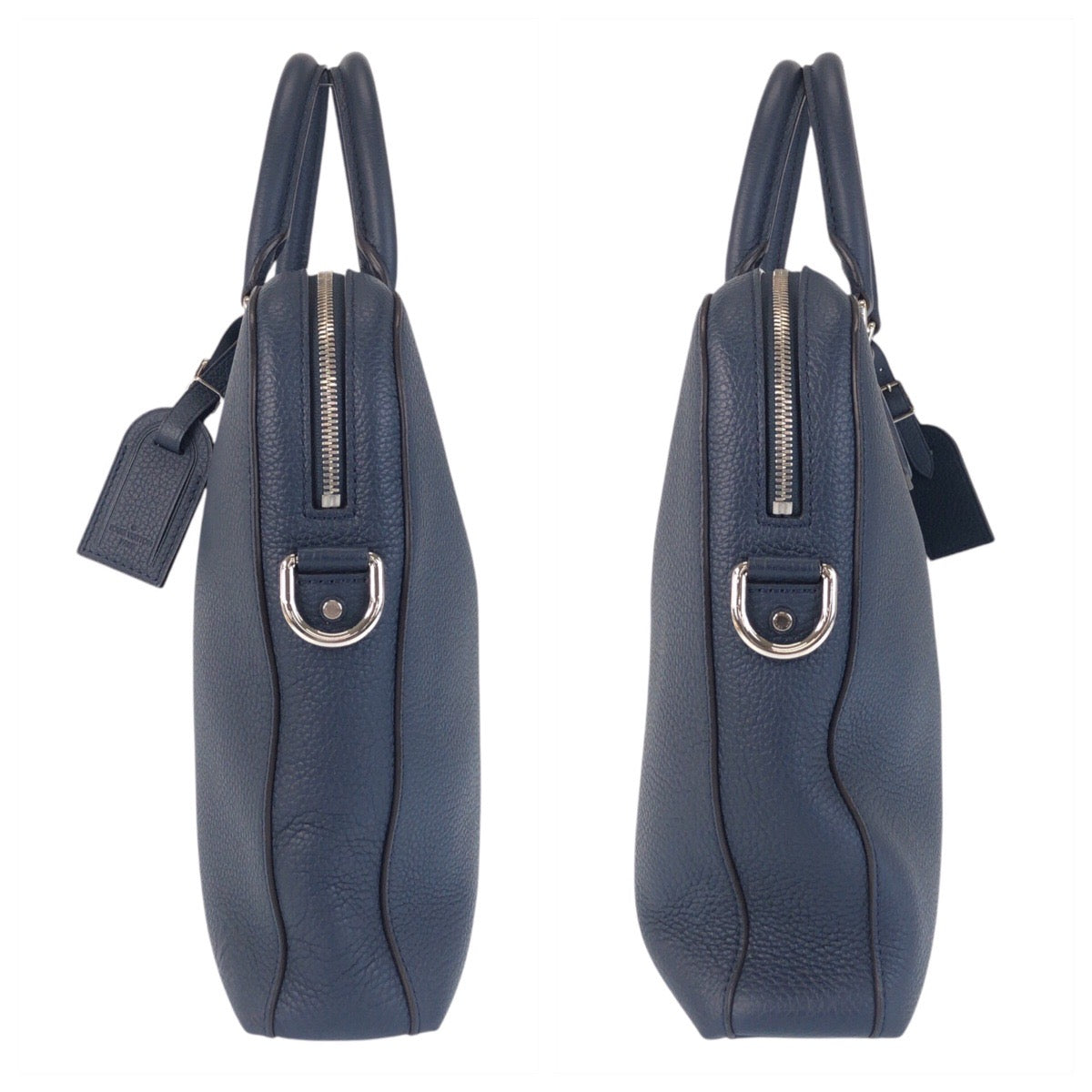 LOUIS VUITTON Business bag M41351 leather Navy Taurillon Clemence Victor