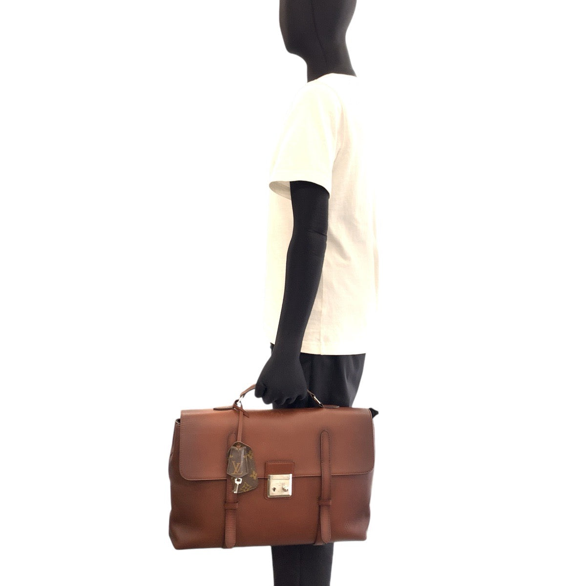 LOUIS VUITTON Business bag M50451 leather Brown Monogram Cuir Cultable