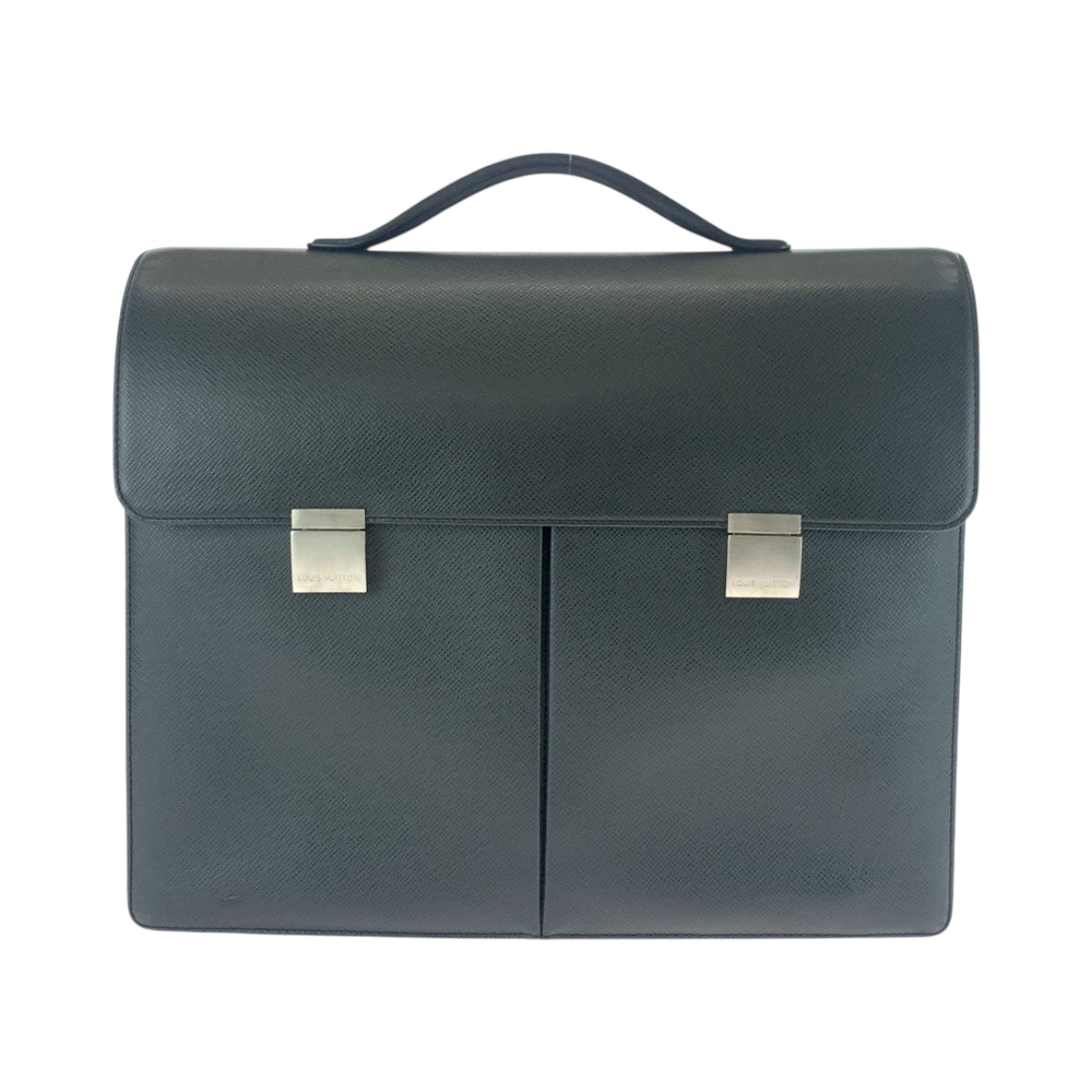 LOUIS VUITTON Business bag M30802 Taiga black Briefcase handbag Kazan