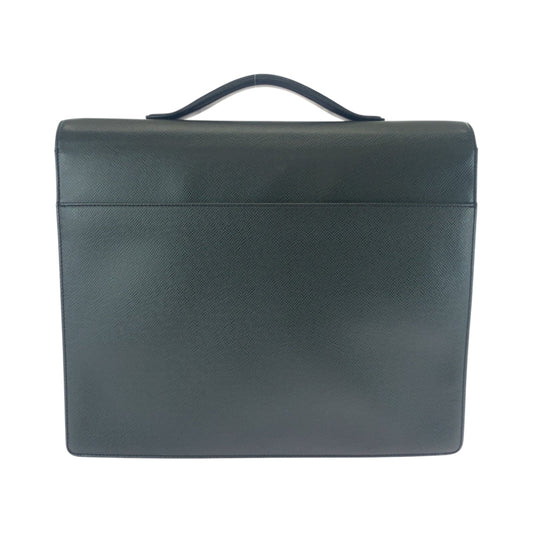 LOUIS VUITTON Business bag M30802 Taiga black Briefcase handbag Kazan