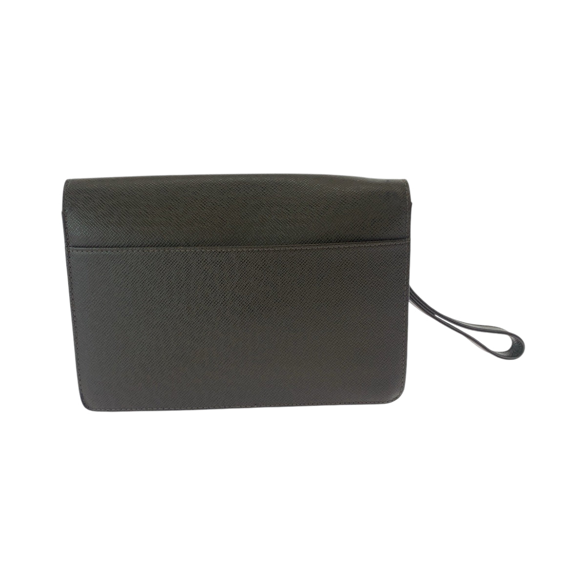 LOUIS VUITTON business bag M30786 Taiga Brown Silver Metal Taiga Selenga