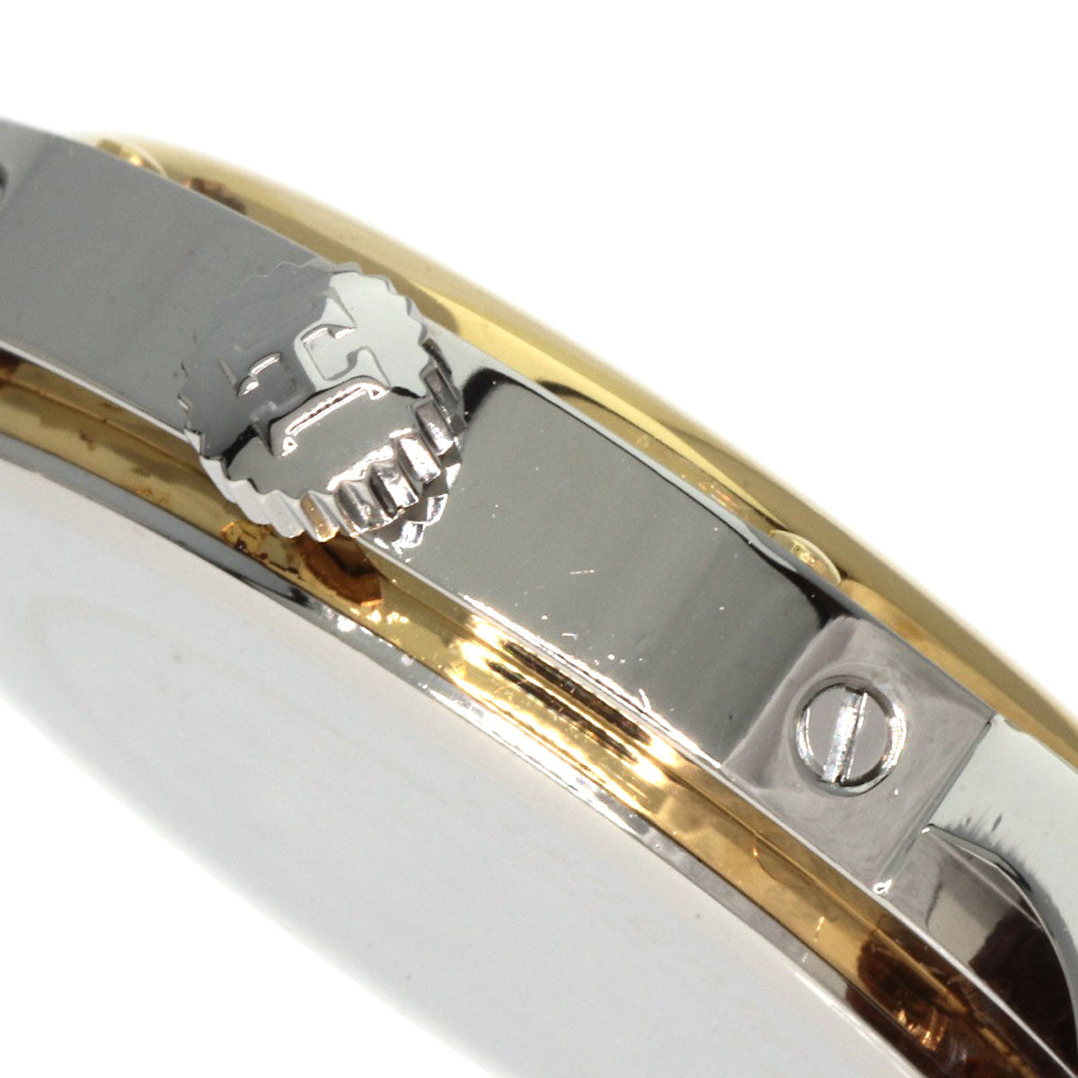 HERMES Watches Quartz Stainless Steel, Leather gold Clipper Ivory dial Women  d