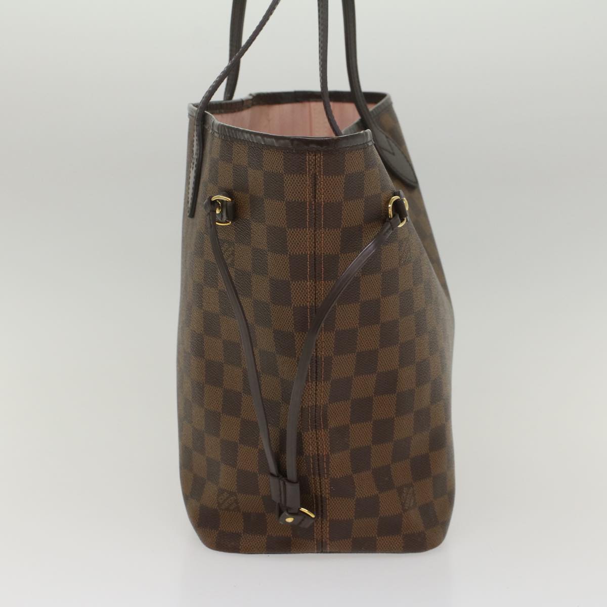 LOUIS VUITTON Damier Ebene Neverfull MM Tote Bag N51105 LV Auth 55229