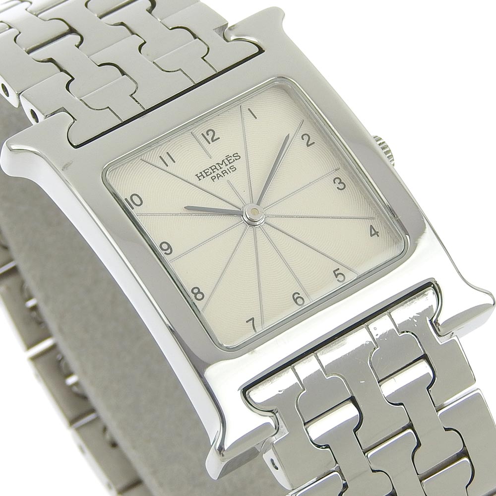 HERMES Watches Quartz HH1.510 Stainless Steel Silver H watch Silver dial Women  d