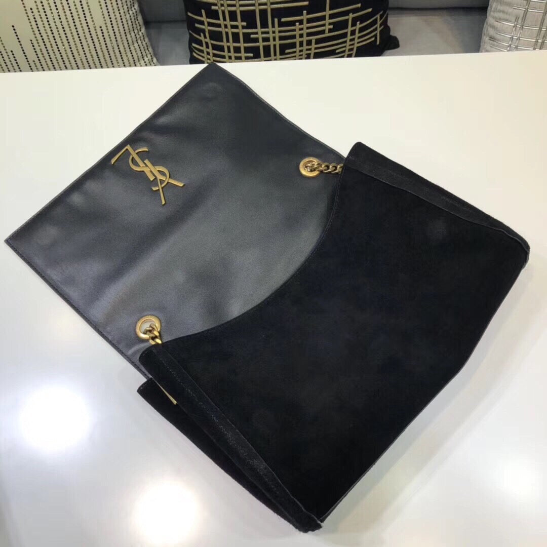 Top Quality Kate MeTop Qualityum Reversible Chain Bag Black For Women 28.5in/11.2cm YSL 5538040UD7W1000