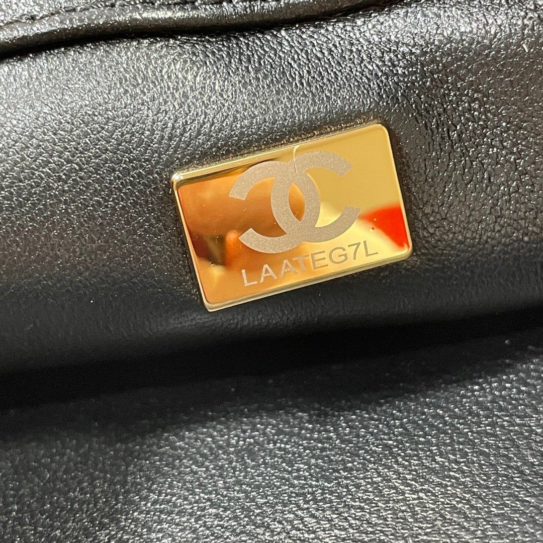 CHLLarge Top Qualityap Bag Gold Hardware Black For Women Handbags, Shoulder Bags 9.1in/23cm AS3367