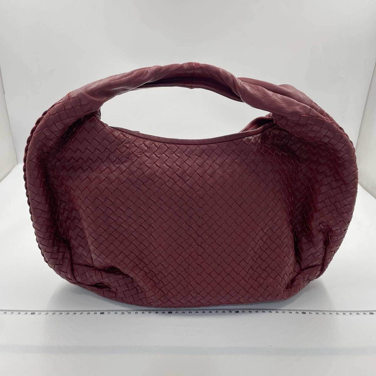 Bottega Veneta Belly Hobo Intrecciato Burgundy Large 50cm
