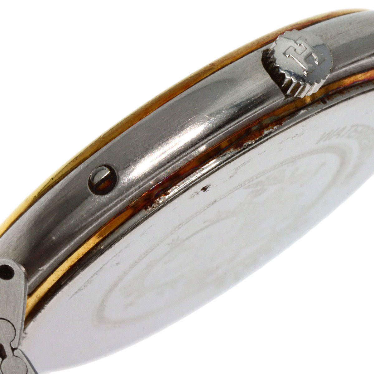 HERMES Watches Quartz Stainless Steel , SSxGP gold profile white dial mens  d