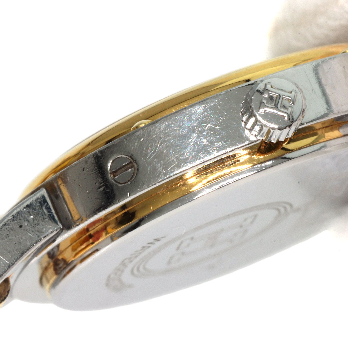 HERMES Watches Quartz Stainless Steel , SSxGP gold Clipper Old Belt Ivory dial Women  d