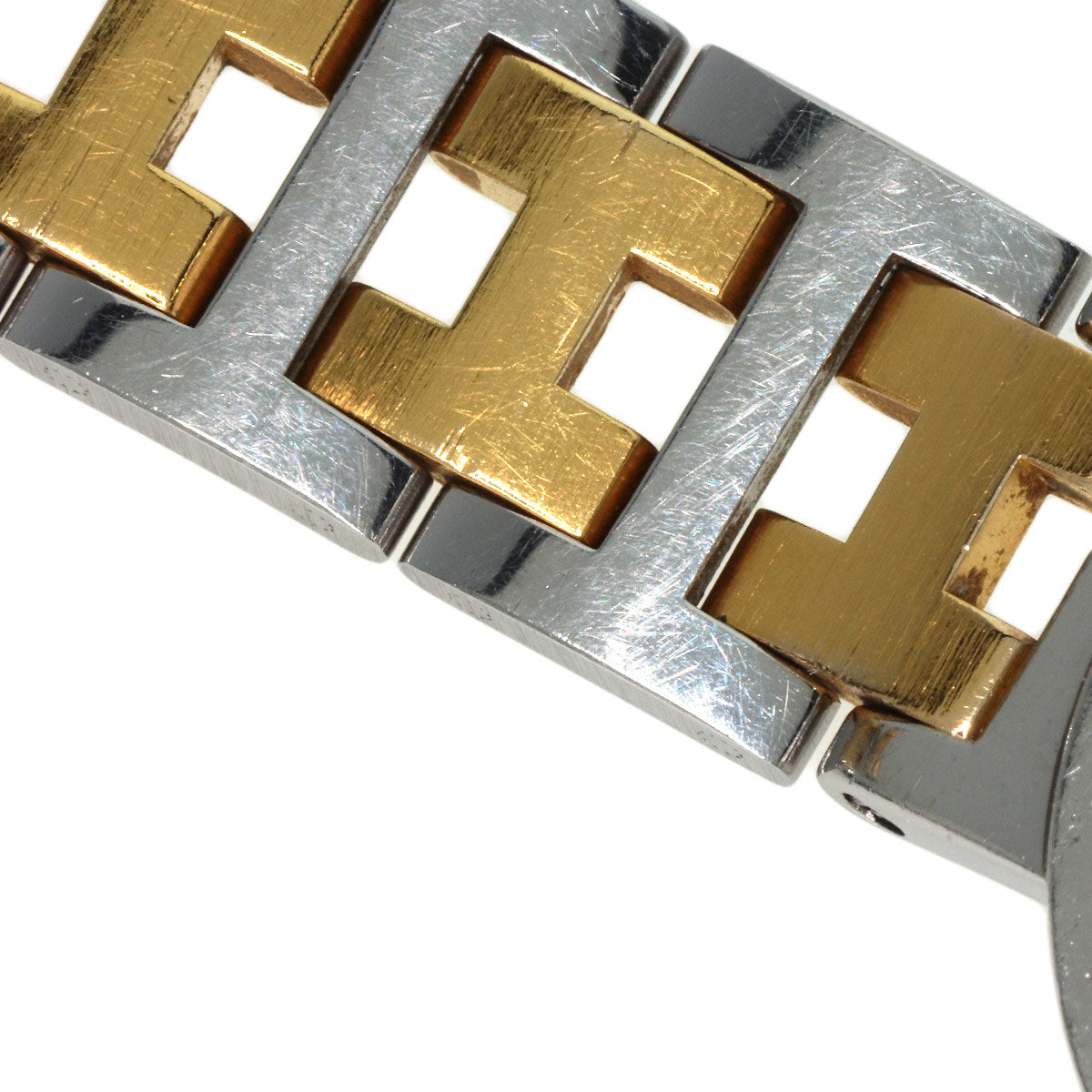 HERMES Watches Quartz Stainless Steel , SSxGP gold Clipper Old Belt Ivory dial Women  d