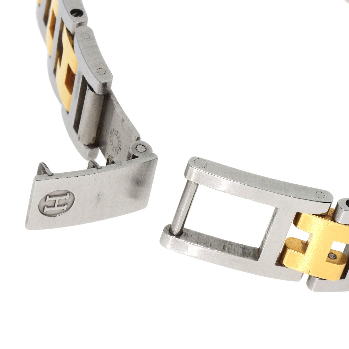 HERMES Watches Quartz Stainless Steel , SSxGP gold Clipper Old Belt Ivory dial Women  d