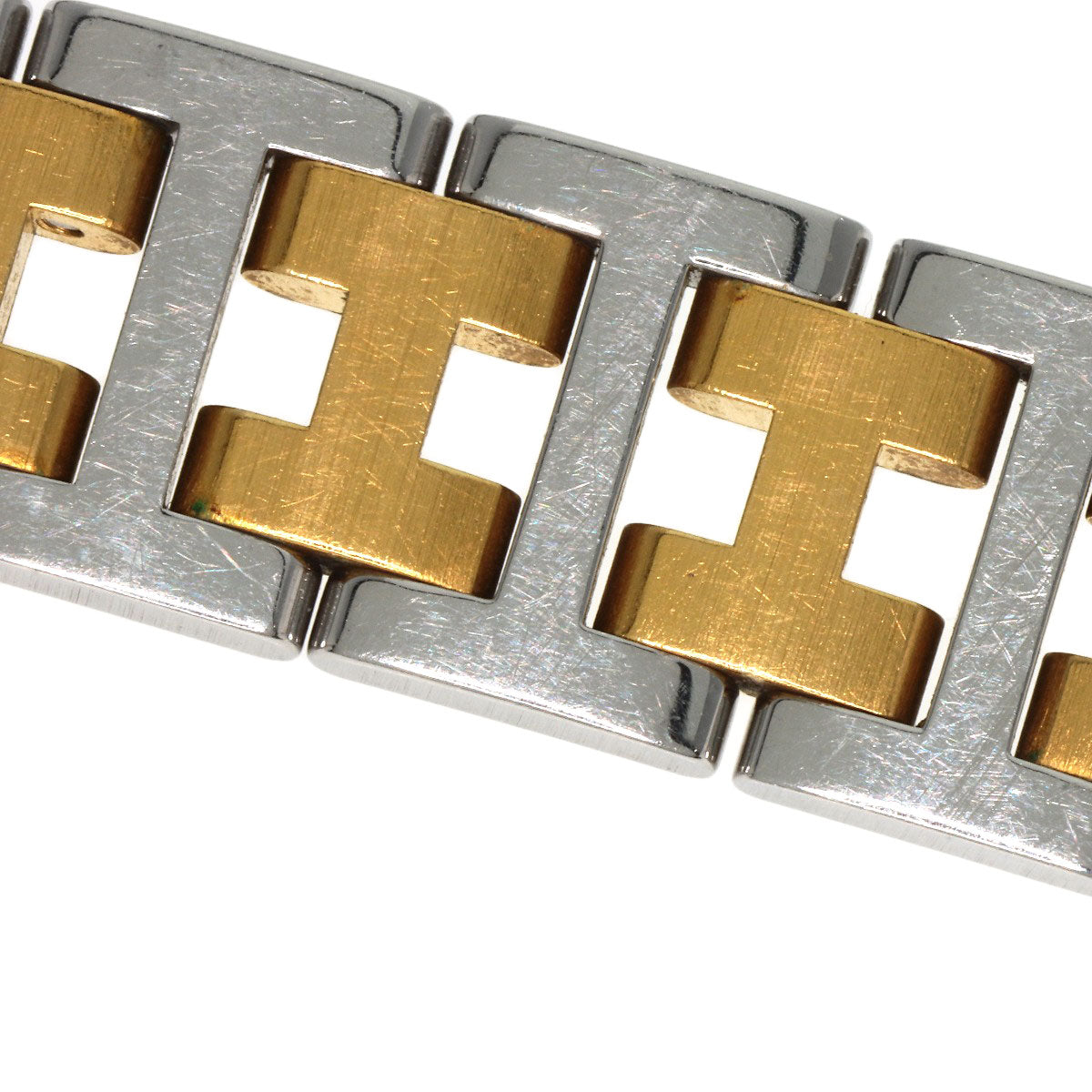 HERMES Watches Quartz Stainless Steel , SSxGP gold Clipper Old Belt Ivory dial Women  d