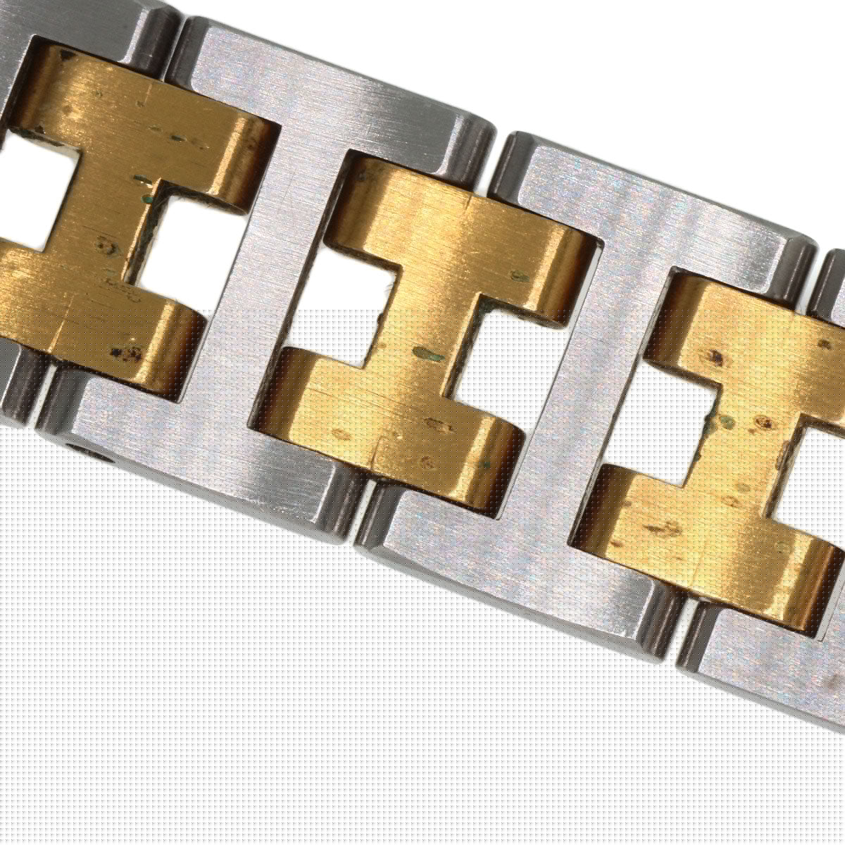 HERMES Watches Quartz Stainless Steel , SSxGP gold Clipper Old Belt Ivory dial Women  d