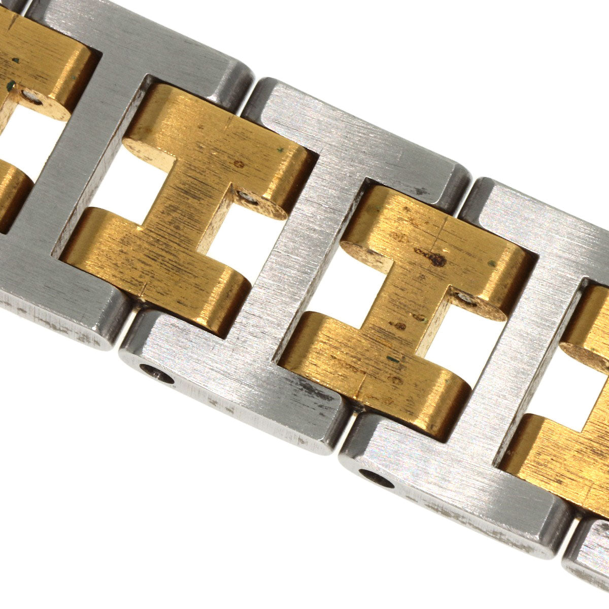 HERMES Watches Quartz Stainless Steel , SSxGP gold Clipper Old Belt Ivory dial Women  d