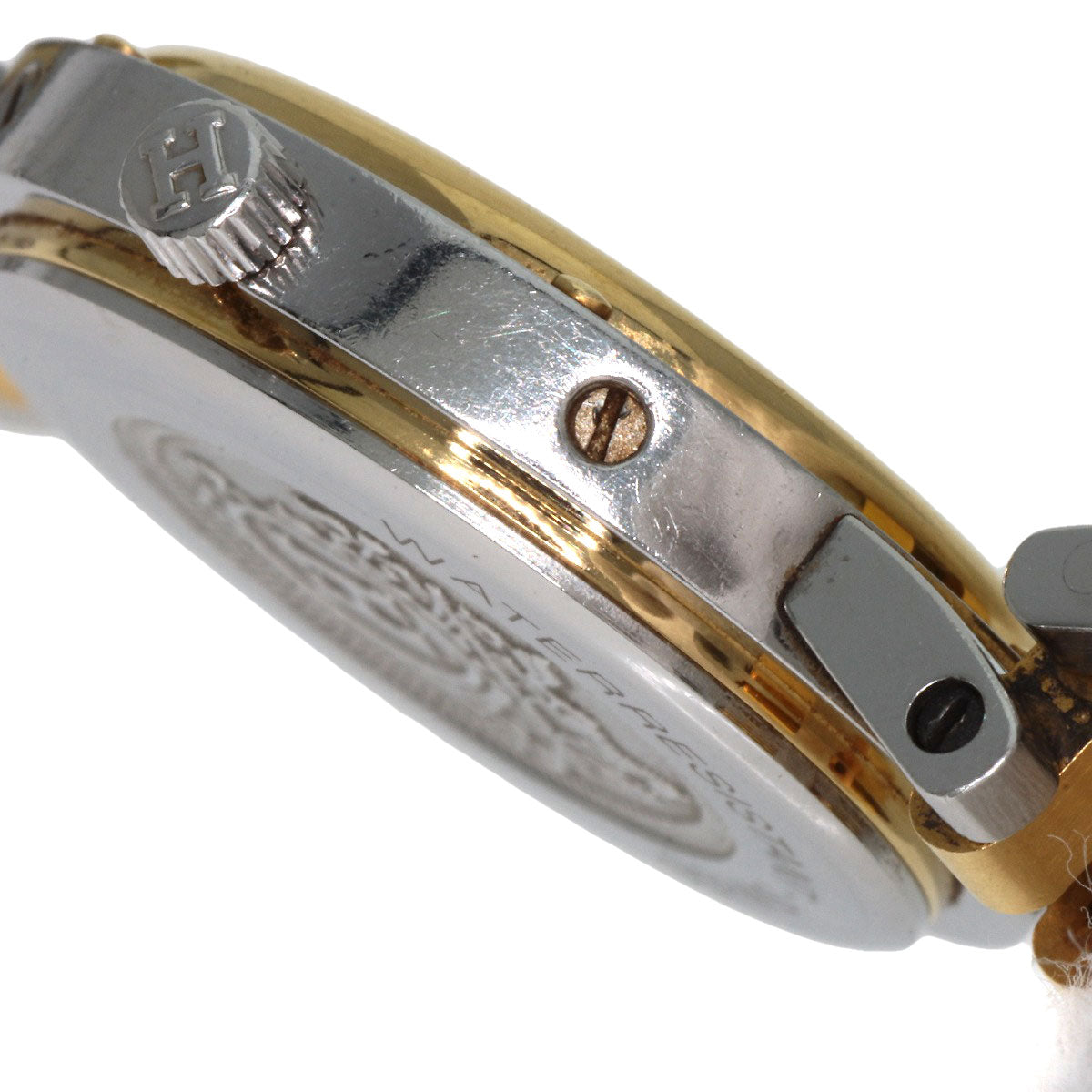 HERMES Watches Quartz Stainless Steel , SSxGP gold Clipper Ivory dial Women  d