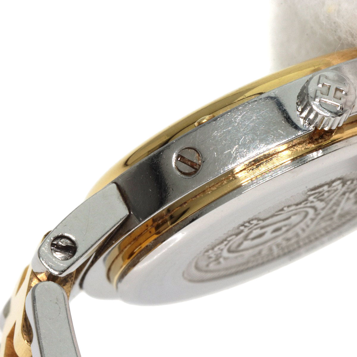 HERMES Watches Quartz Stainless Steel , SSxGP gold Clipper Ivory dial Women  d