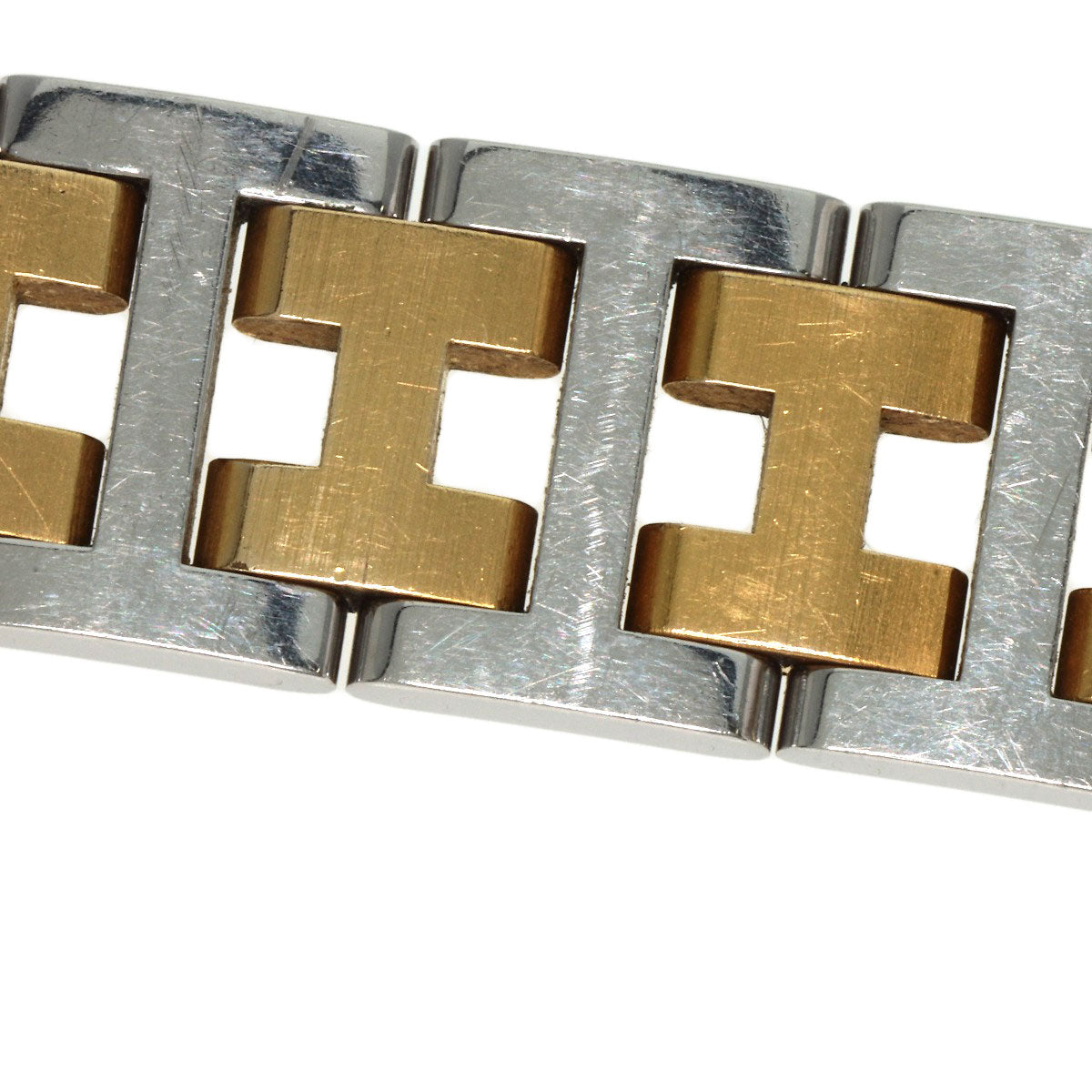 HERMES Watches Quartz Stainless Steel , SSxGP gold Clipper Ivory dial Women  d