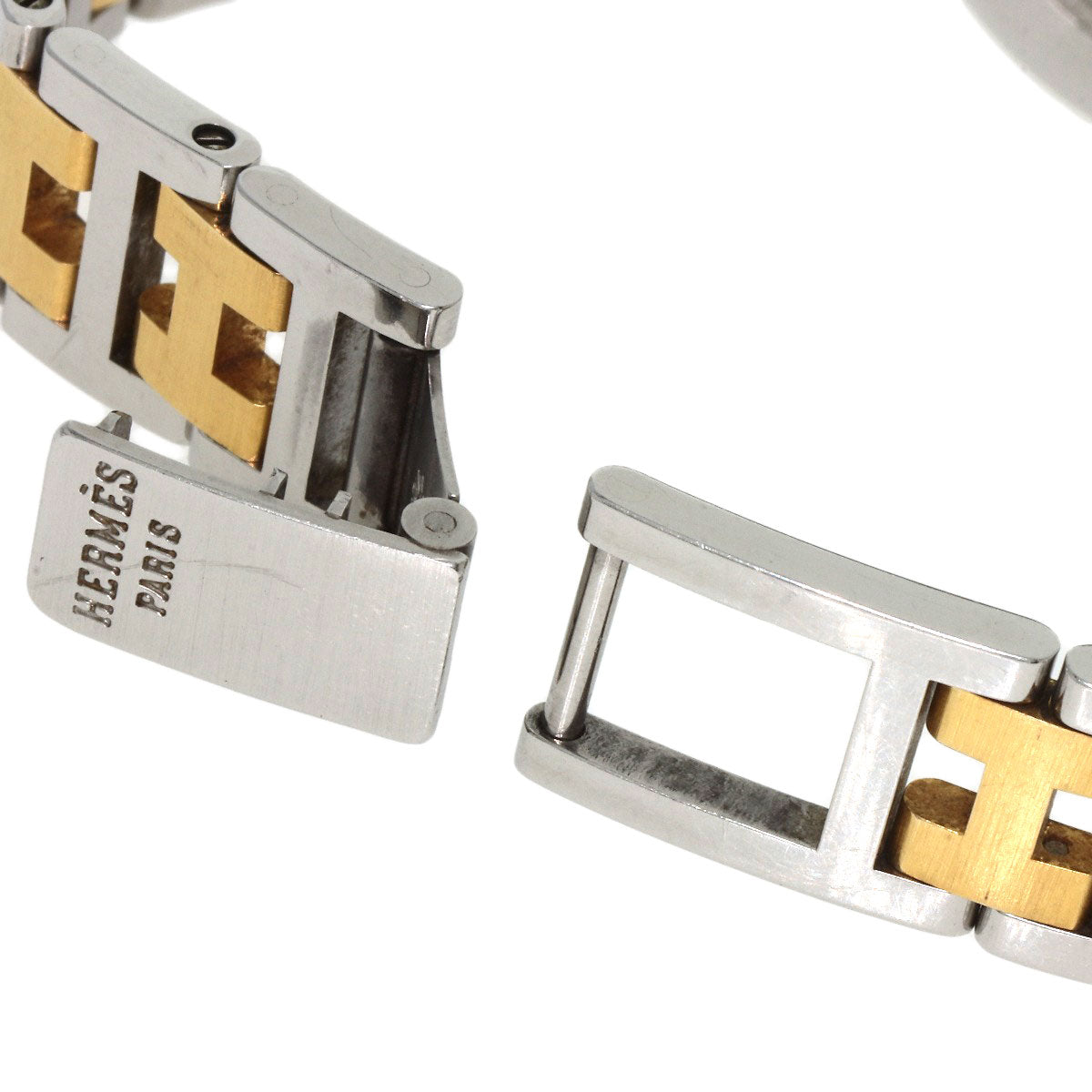 HERMES Watches Quartz Stainless Steel , SSxGP gold Clipper Ivory dial Women  d