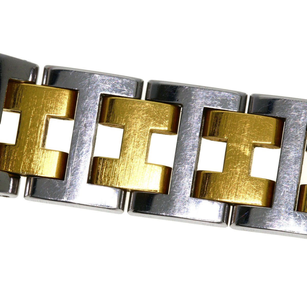 HERMES Watches Quartz Stainless Steel , SSxGP gold Clipper Ivory dial Women  d