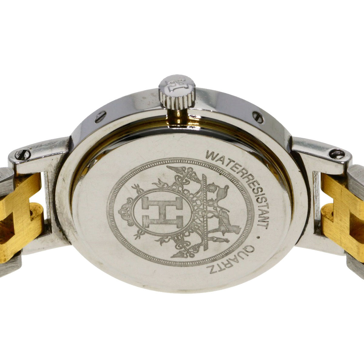 HERMES Watches Quartz Stainless Steel , SSxGP gold Clipper Ivory dial Women  d