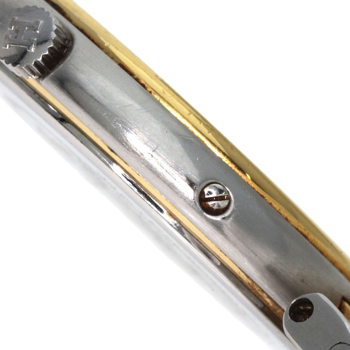 HERMES Watches Quartz Stainless Steel , SSxGP gold profile cream dial mens  d