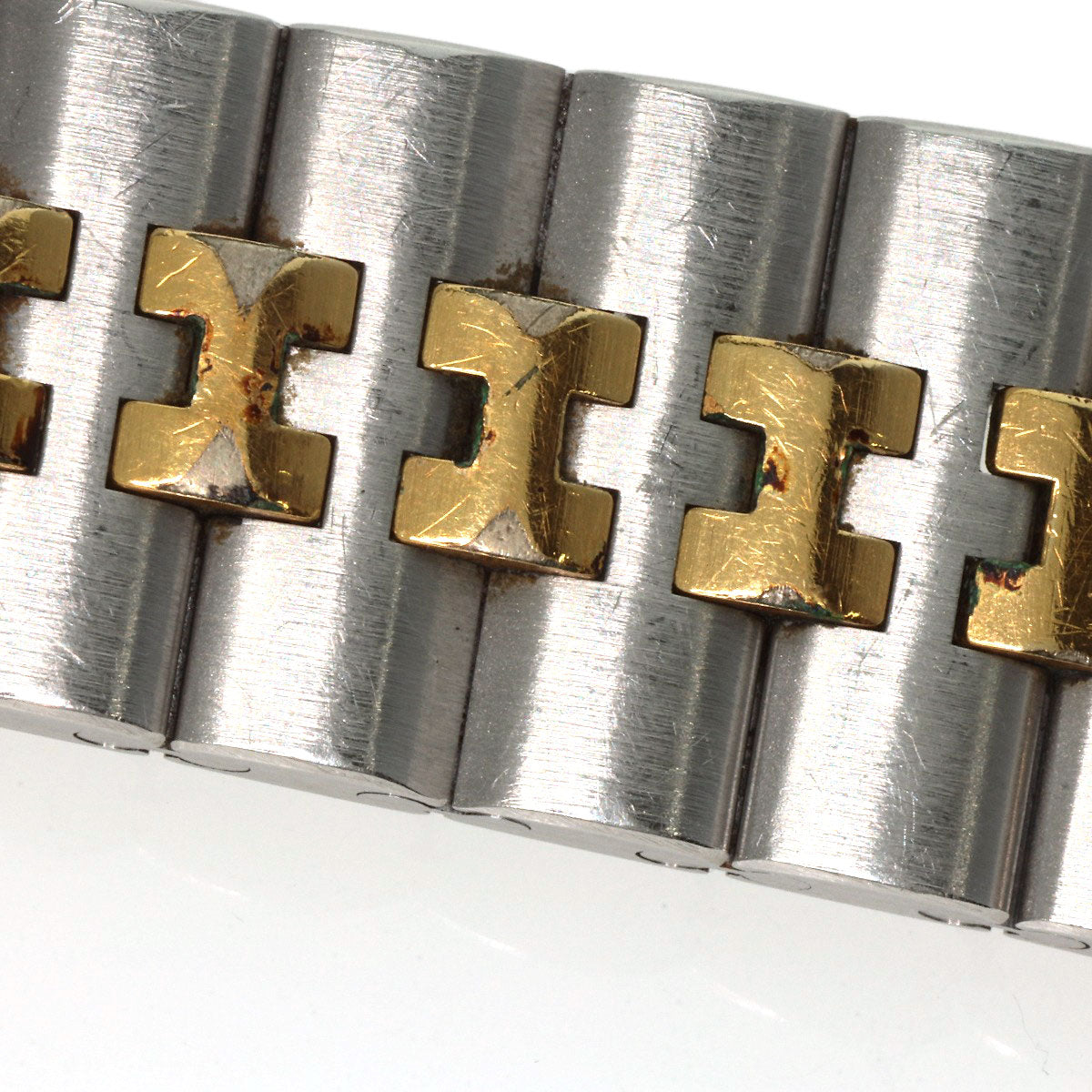 HERMES Watches Quartz Stainless Steel , SSxGP gold profile cream dial mens  d