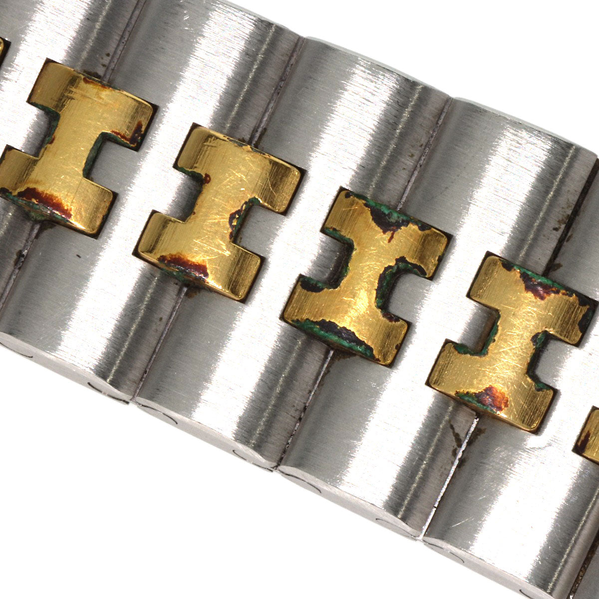 HERMES Watches Quartz Stainless Steel , SSxGP gold profile cream dial mens  d